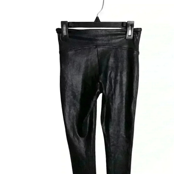 SPANX Faux Leather Leggings Black Size XS - Picture 8 of 10